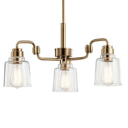 Kichler 52397 Aivian 3-lt 23" Chandelier-Weathered Brass