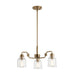 Kichler 52397 Aivian 3-lt 23" Chandelier-Weathered Brass