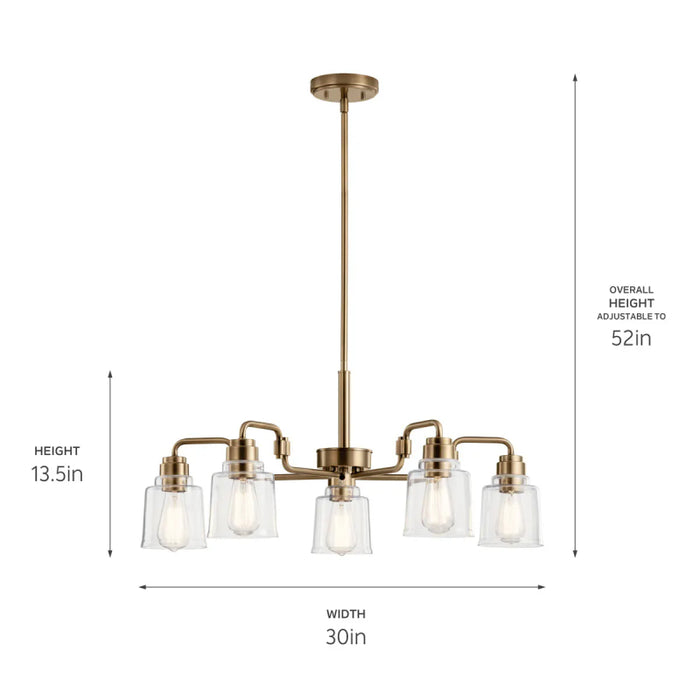 Kichler 52398 Aivian 5-lt 30" Chandelier