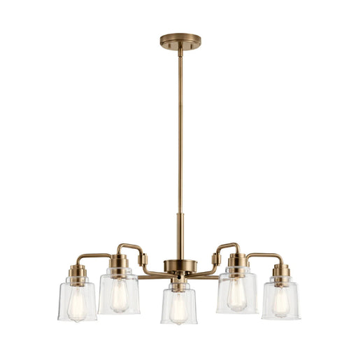 Kichler 52398 Aivian 5-lt 30" Chandelier-Weathered Brass