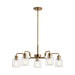 Kichler 52398 Aivian 5-lt 30" Chandelier-Weathered Brass
