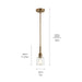 Kichler 52399 Aivian 1-lt 5" Pendant