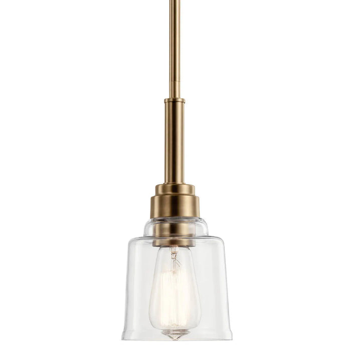 Kichler 52399 Aivian 1-lt 5" Pendant-Weathered Brass