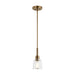 Kichler 52399 Aivian 1-lt 5" Pendant-Weathered Brass
