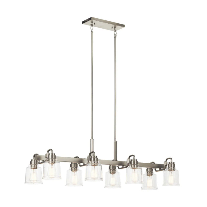 Kichler 52400 Aivian 8-lt 42" Linear Chandelier-Brushed Nickel