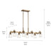 Kichler 52400 Aivian 8-lt 42" Linear Chandelier