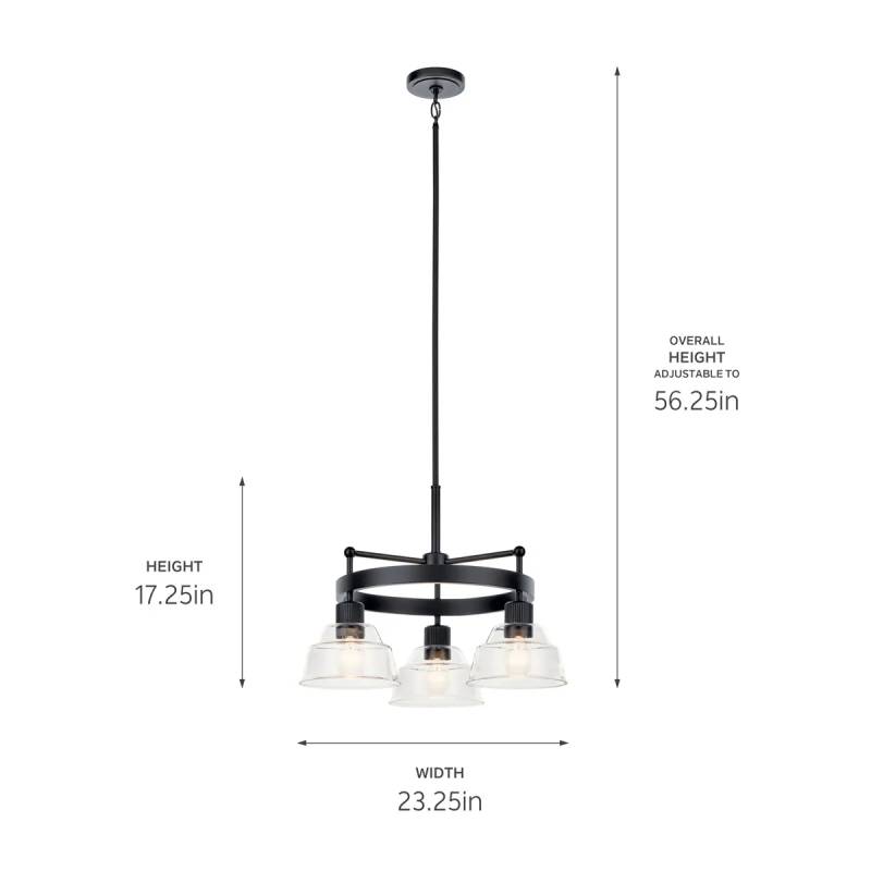 Kichler 52402 Eastmont 3-lt 23" Chandelier