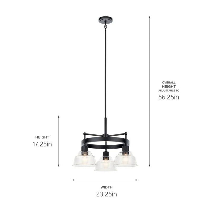 Kichler 52402 Eastmont 3-lt 23" Chandelier