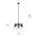 Kichler 52402 Eastmont 3-lt 23" Chandelier