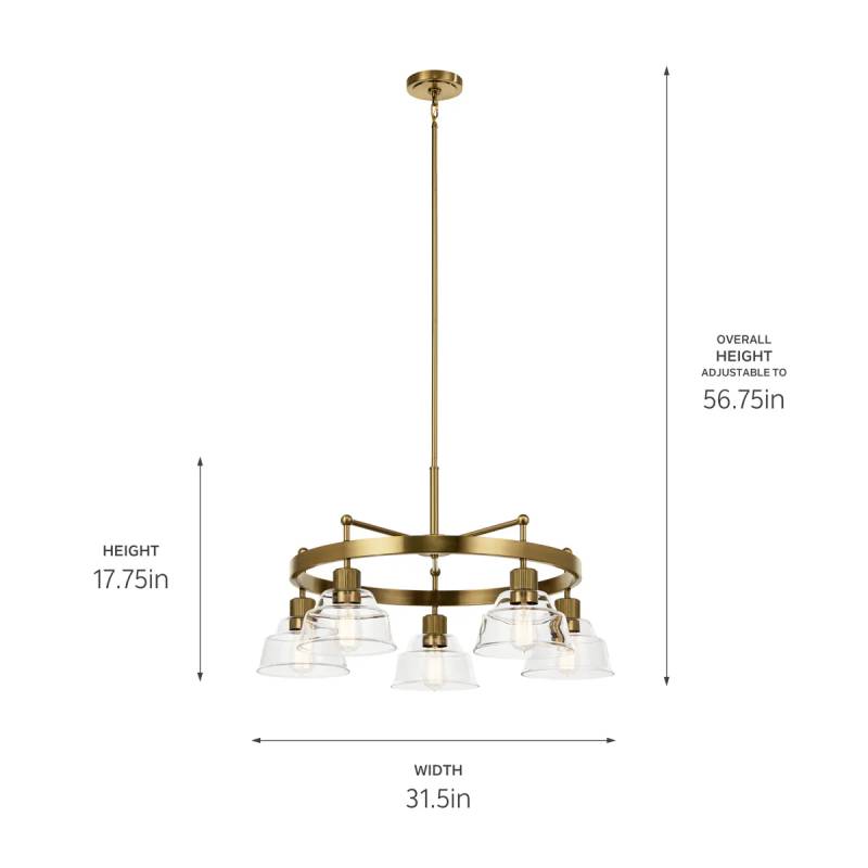 Kichler 52403 Eastmont 5-lt 32" Chandelier