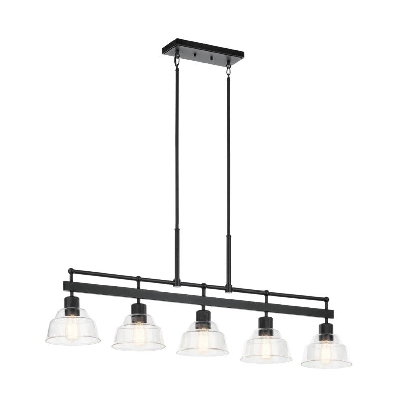 Kichler 52404 Eastmont 5-lt 50" Linear Chandelier-Black