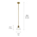 Kichler 52405 Eastmont 1-lt 8" Mini Pendant