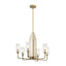 Kichler 52411 Kimrose 6-lt 27" Chandelier-Brushed Natural Brass