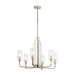 Kichler 52411 Kimrose 6-lt 27" Chandelier-Polished Nickel