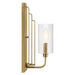 Kichler 52415 Kimrose 1-lt 14" Tall Wall Sconce-Brushed Natural Brass