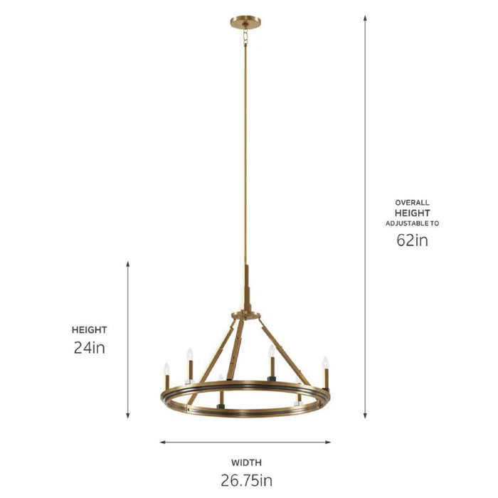Kichler 52420 Emmala 6-lt 27" Chandelier