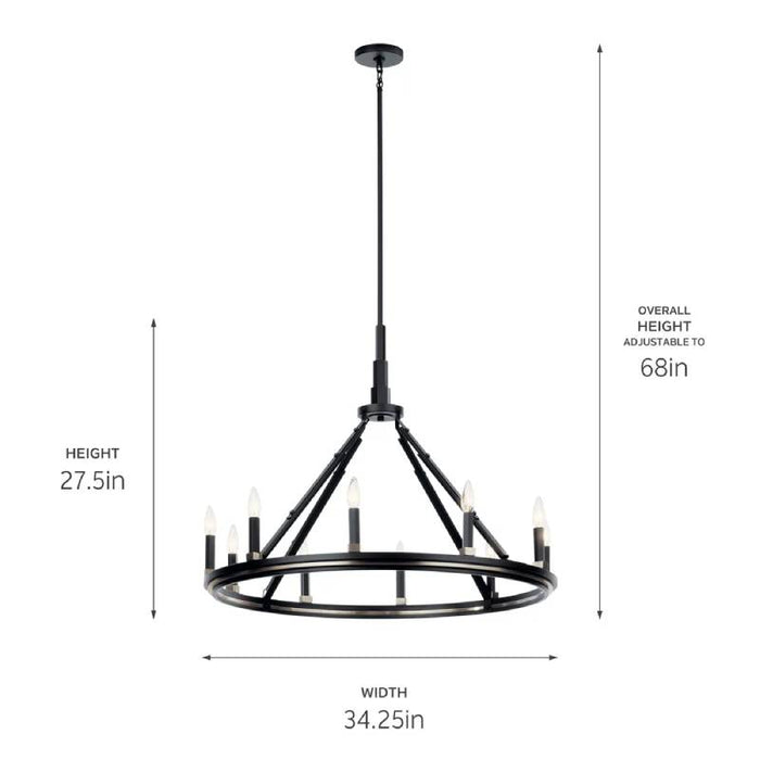 Kichler 52421 Emmala 10-lt 34" Chandelier