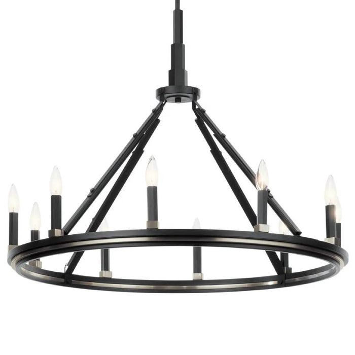 Kichler 52421 Emmala 10-lt 34" Chandelier-Black
