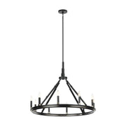 Kichler 52421 Emmala 10-lt 34" Chandelier-Black