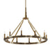 Kichler 52421 Emmala 10-lt 34" Chandelier-Brushed Natural Brass