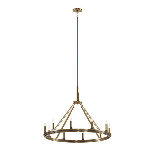 Kichler 52421 Emmala 10-lt 34" Chandelier-Brushed Natural Brass
