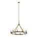 Kichler 52421 Emmala 10-lt 34" Chandelier-Brushed Natural Brass