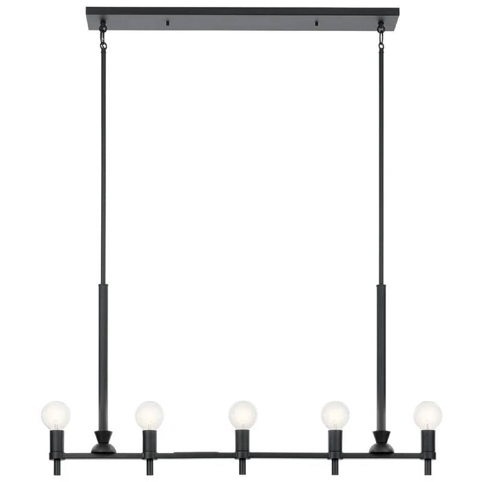 Kichler 52425 Torvee 5-lt 42" Linear Chandelier-Black