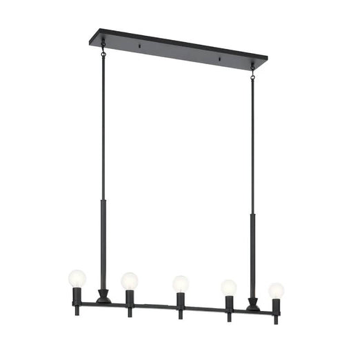 Kichler 52425 Torvee 5-lt 42" Linear Chandelier-Black
