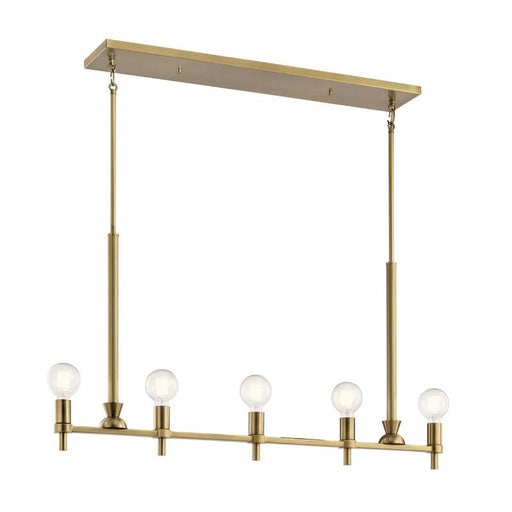 Kichler 52425 Torvee 5-lt 42" Linear Chandelier-Brushed Natural Brass