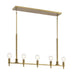 Kichler 52425 Torvee 5-lt 42" Linear Chandelier-Brushed Natural Brass
