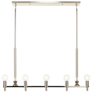 Kichler 52425 Torvee 5-lt 42" Linear Chandelier-Polished Nickel