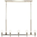 Kichler 52425 Torvee 5-lt 42" Linear Chandelier-Polished Nickel