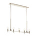 Kichler 52425 Torvee 5-lt 42" Linear Chandelier-Polished Nickel