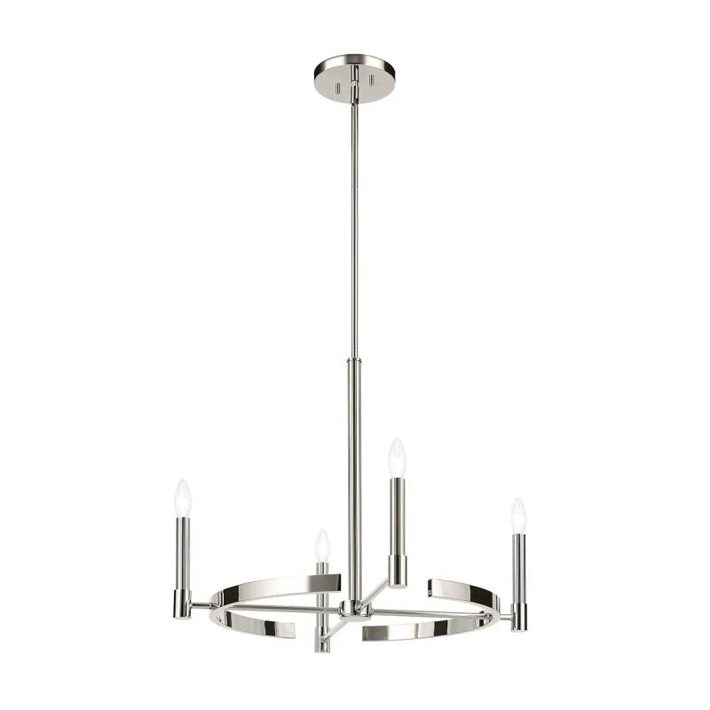 Kichler 52426 Tolani 4-lt 26" Chandelier-Polished Nickel