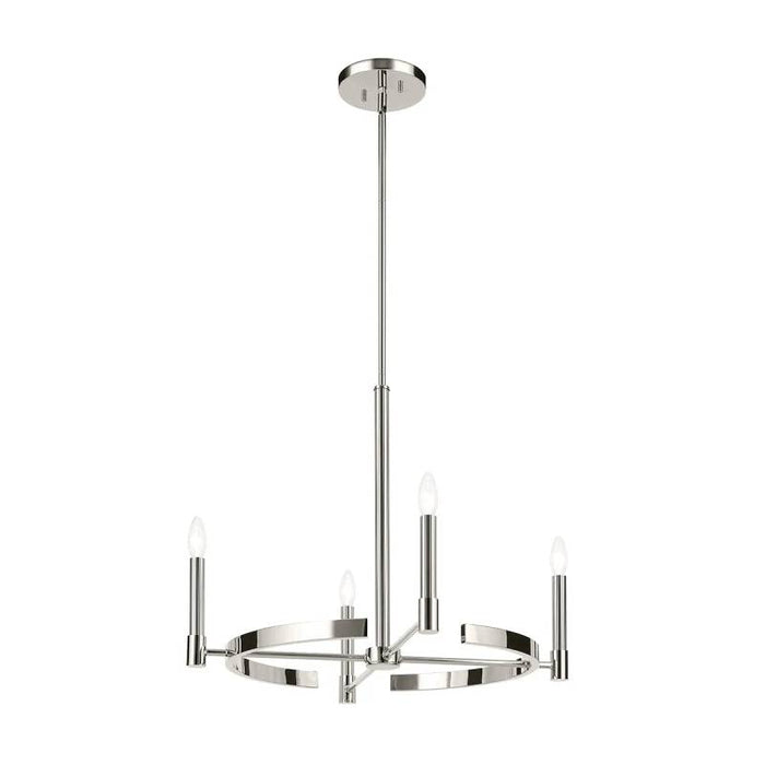 Kichler 52426 Tolani 4-lt 26" Chandelier-Polished Nickel