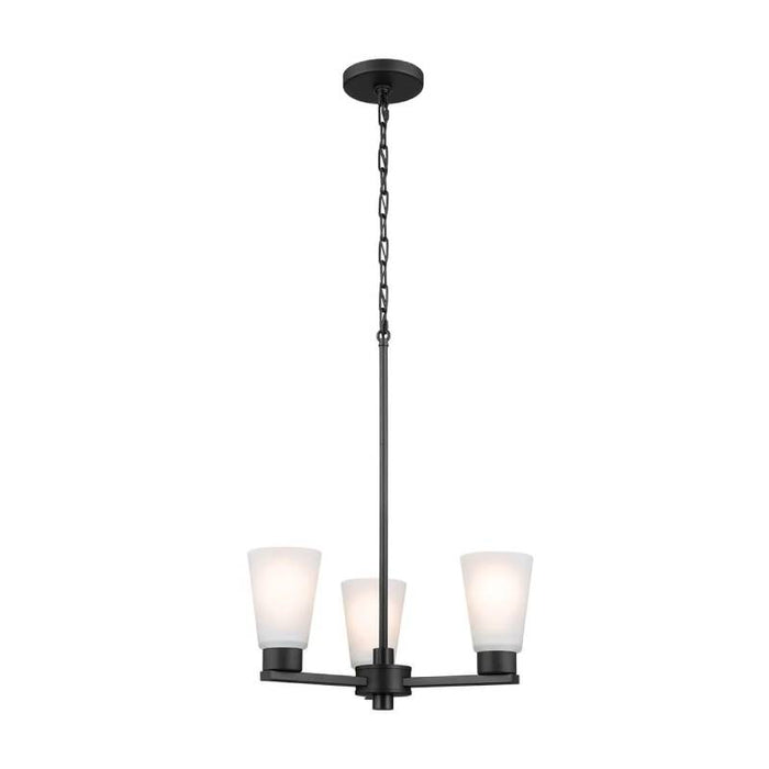 Kichler 52435 Stamos 3-lt 18" Chandelier-Black