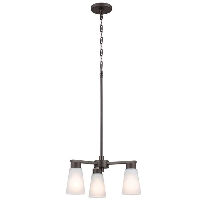 Kichler 52435 Stamos 3-lt 18" Chandelier-Olde Bronze
