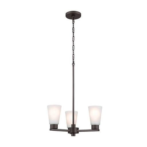 Kichler 52435 Stamos 3-lt 18" Chandelier-Olde Bronze