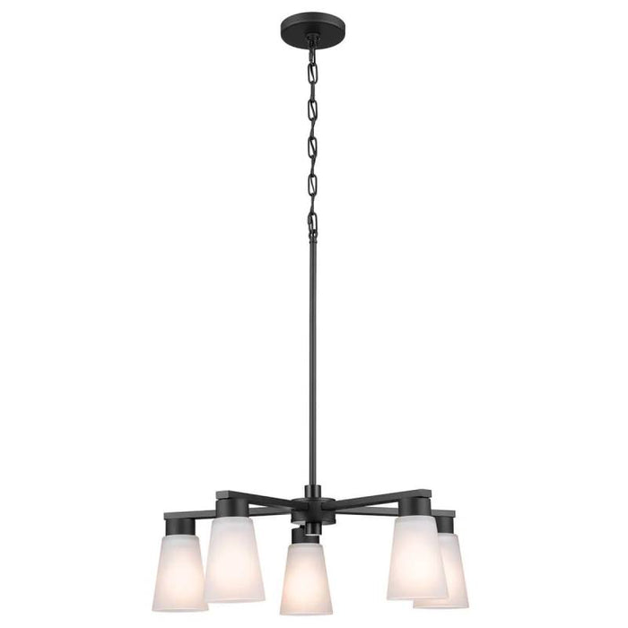 Kichler 52436 Stamos 5-lt 24" Chandelier-Black