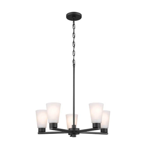 Kichler 52436 Stamos 5-lt 24" Chandelier-Black