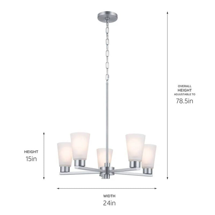 Kichler 52436 Stamos 5-lt 24" Chandelier