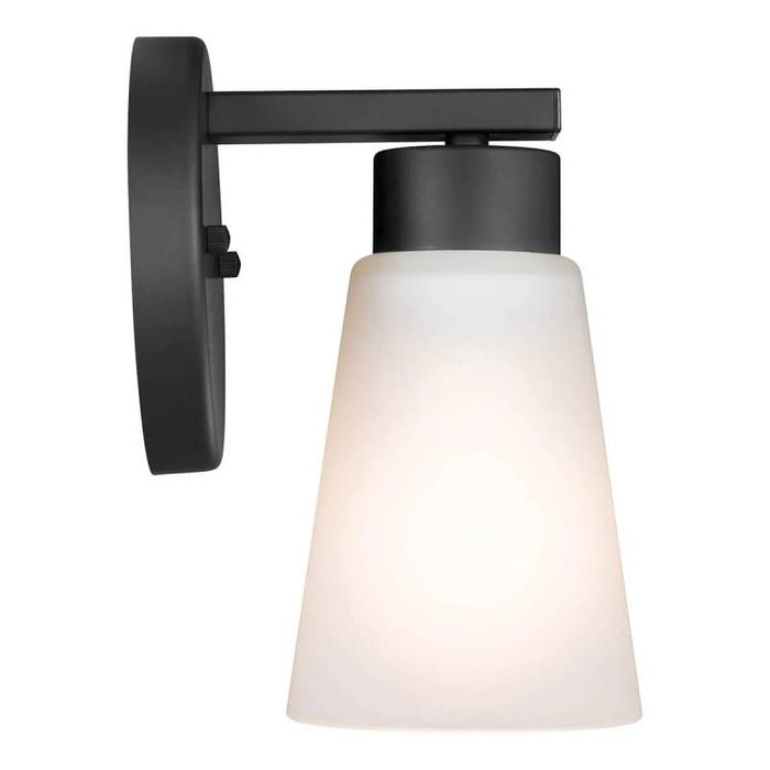 Kichler 52437 Stamos 1-lt 8" Tall Wall Sconce-Black