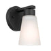 Kichler 52437 Stamos 1-lt 8" Tall Wall Sconce-Black