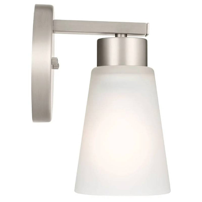Kichler 52437 Stamos 1-lt 8" Tall Wall Sconce-Brushed Nickel
