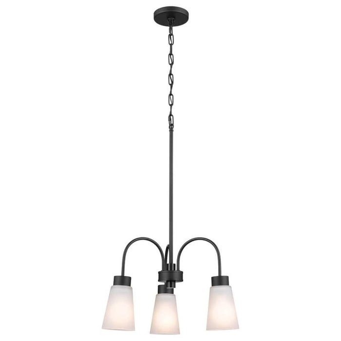 Kichler 52442 Erma 3-lt 18" Chandelier-Black