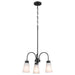 Kichler 52442 Erma 3-lt 18" Chandelier-Black