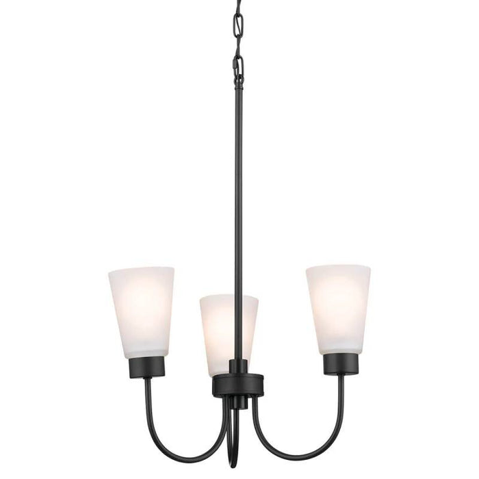 Kichler 52442 Erma 3-lt 18" Chandelier-Black