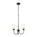 Kichler 52442 Erma 3-lt 18" Chandelier-Black