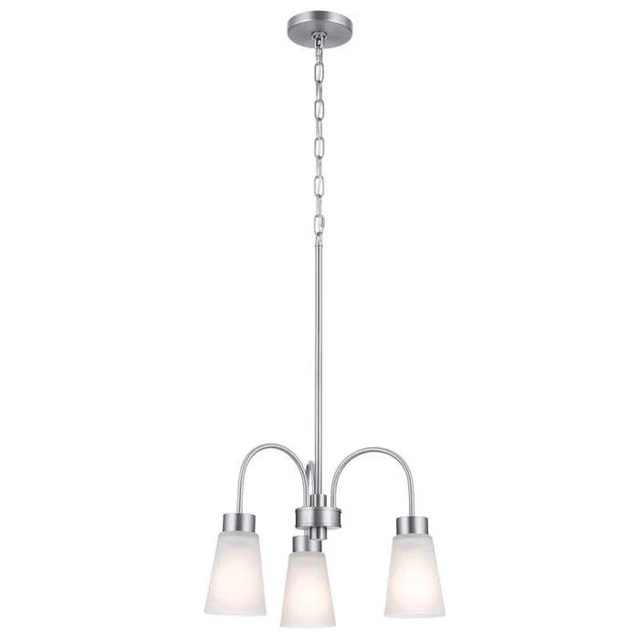 Kichler 52442 Erma 3-lt 18" Chandelier-Brushed Nickel