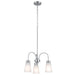 Kichler 52442 Erma 3-lt 18" Chandelier-Brushed Nickel